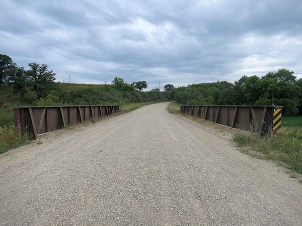 The site of Kirkham’s Bridge is now occupied by a former railway bridge