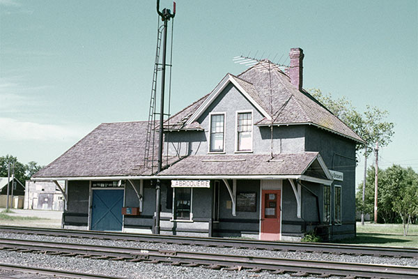 Canadian National Railway station at La Broquerie