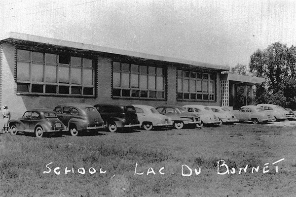 The third Lac du Bonnet School, built in 1947 and known as Park Avenue School