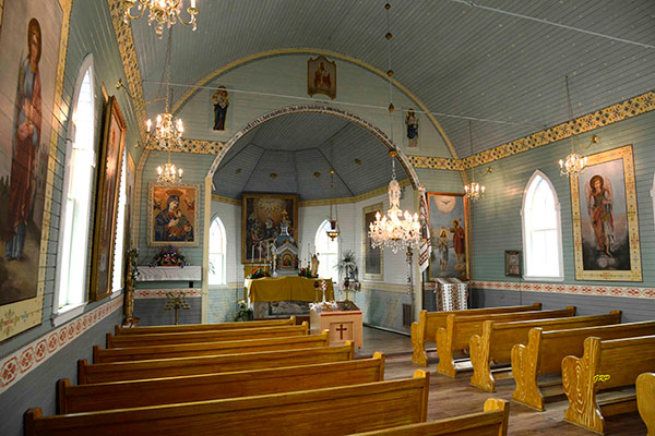 Interior of Lakedale Holy Ghost Ukrainian Catholic Church