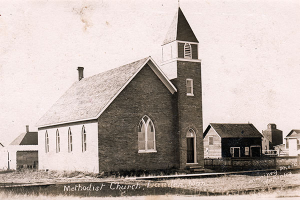 Postcard view of Lauder Methodist Church