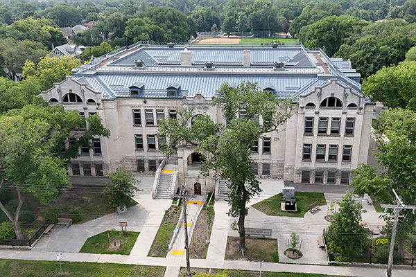 Aerial view of Laura Secord School