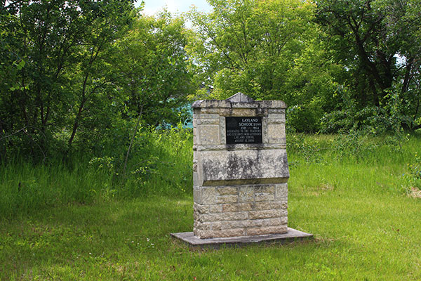 Layland School commemorative monument