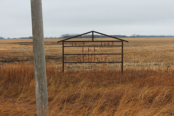 Lees School commemorative sign
