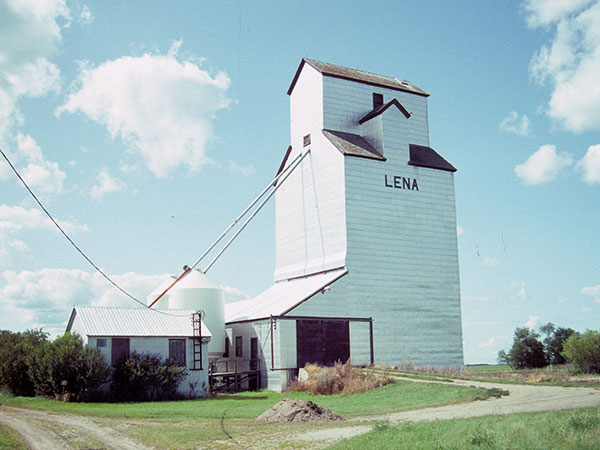 Former Manitoba Pool grain elevator at Lena