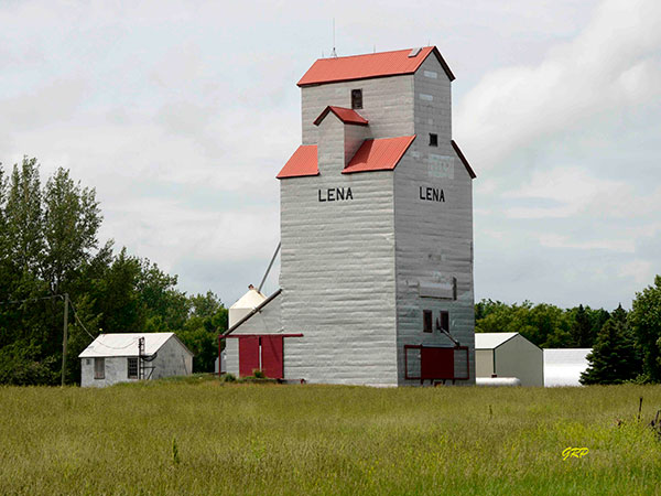 Former Manitoba Pool grain elevator at Lena