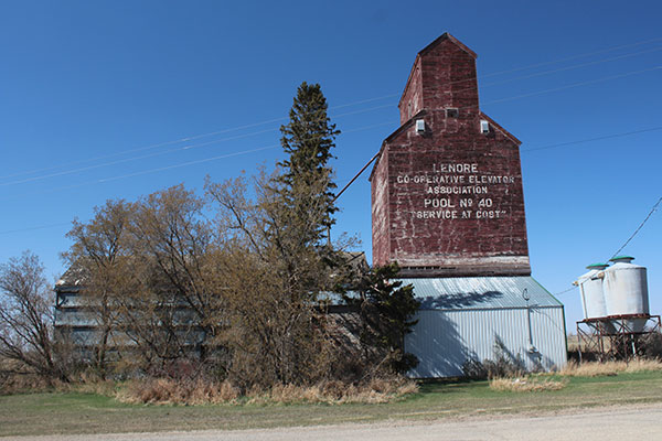 The former Manitoba Pool Grain Elevator at Lenore