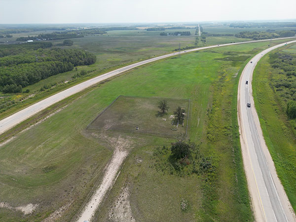 Aerial view of St. Joseph's Polish National Catholic Cemetery