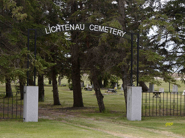 Entrance to Lichtenau Mennonite Cemetery