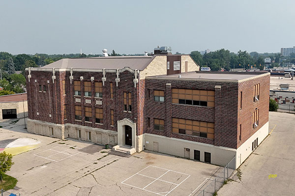 Aerial view of Lord Wolseley School