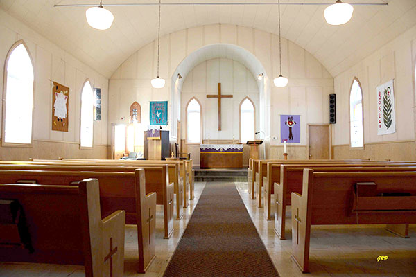 Interior of St. John’s Lutheran Church