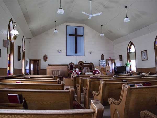 Interior of Lyleton United Church
