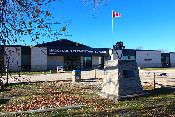 MacGregor School commemorative monument