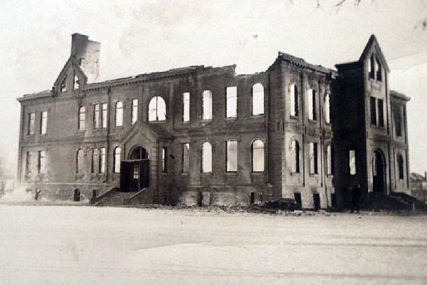 Mackenzie School after the fire