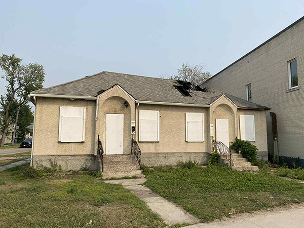 Main Duplex after a fire