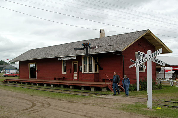 Former Canadian National Railway station from Baldur