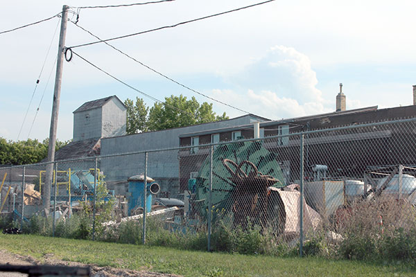 Former McCabe grain elevator with warehouse