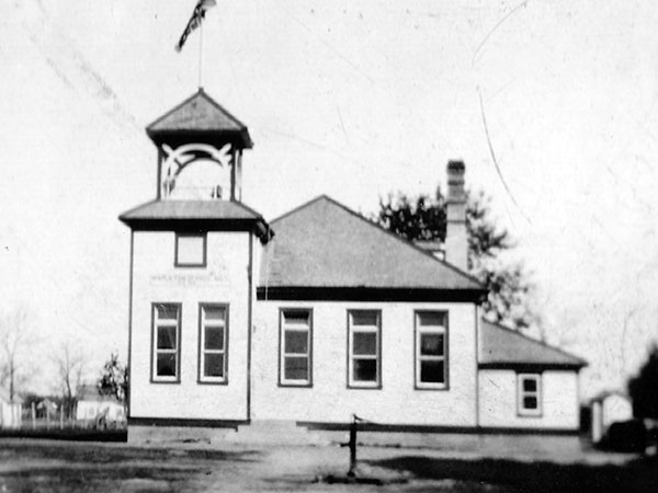 The original Mapleton School building
