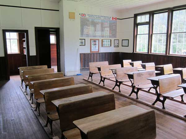 Interior of the former Marconi School building