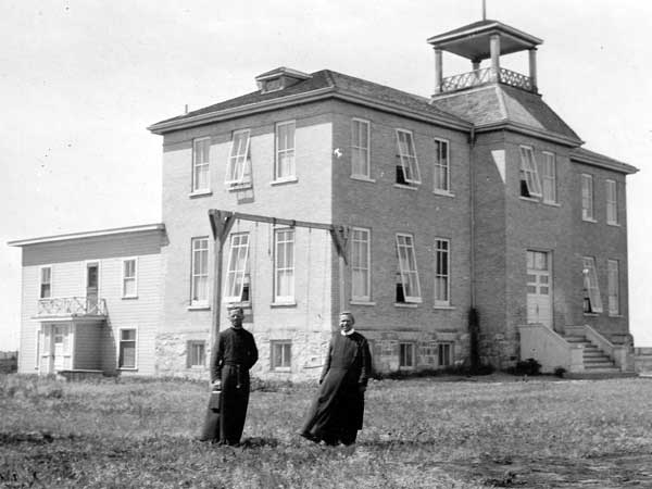 The second Mariapolis School building, constructed in 1912, with a convent on the back added in 1929