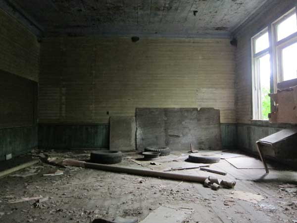 Interior of the former Martindale School building