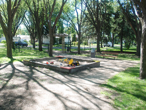 Commemorative monument in Peter Martin Park