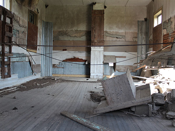 Interior of the former Matchettville School building