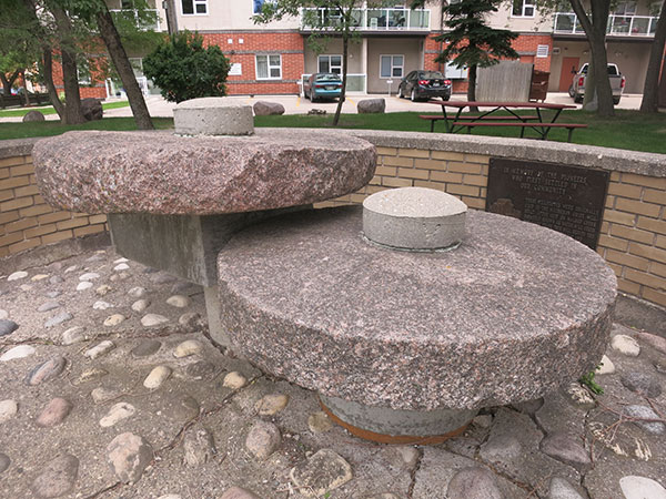 Millstones from the original Matheson Grist Mill