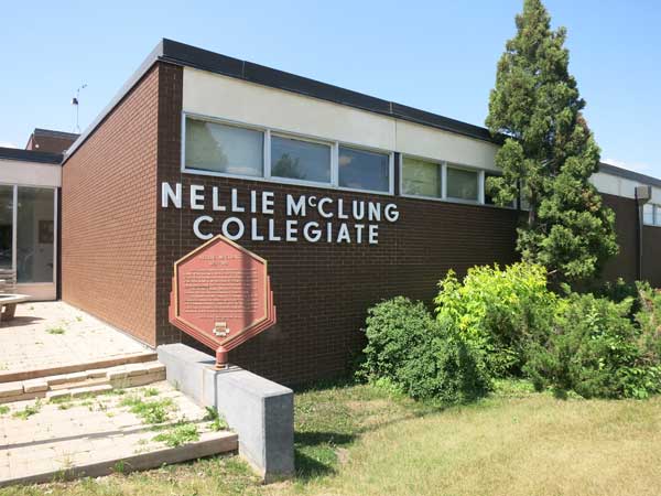 Nellie McClung commemorative plaque