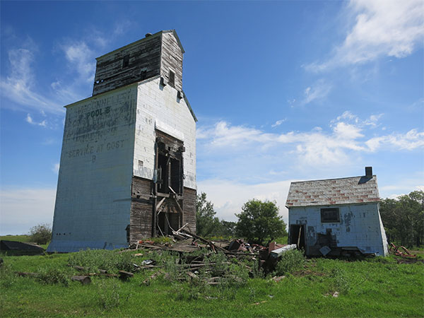 The former Manitoba Pool B grain elevator at McConnell