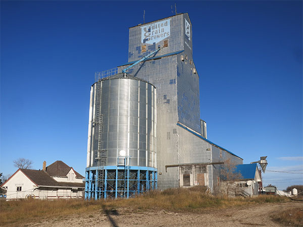 The former United Grain Growers elevator at McCreary