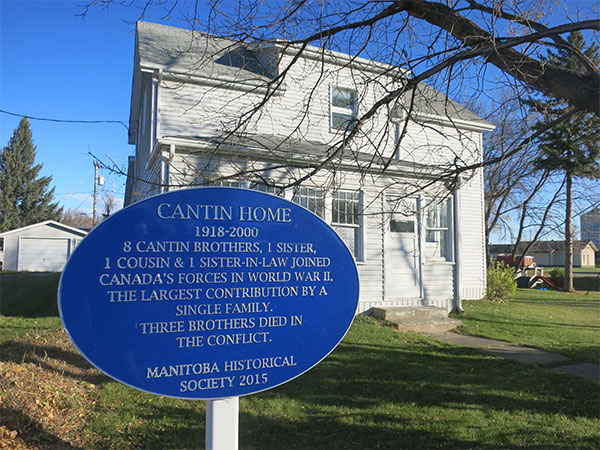 Cantin House commemorative plaque