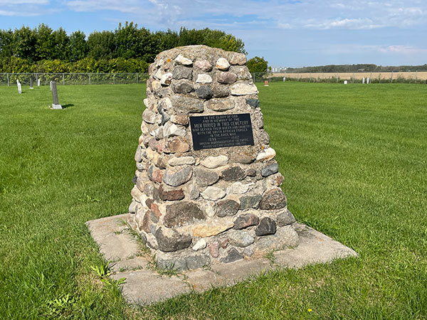 Boer War veterans monument in the Manitoba Development Centre Cemetery