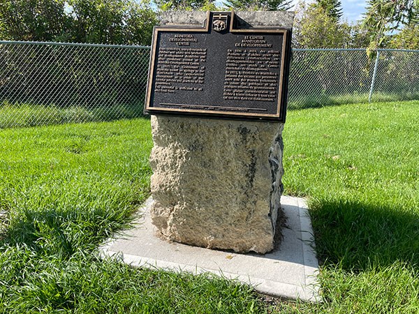 Plaque commemorating people who lived at the Manitoba Development Centre