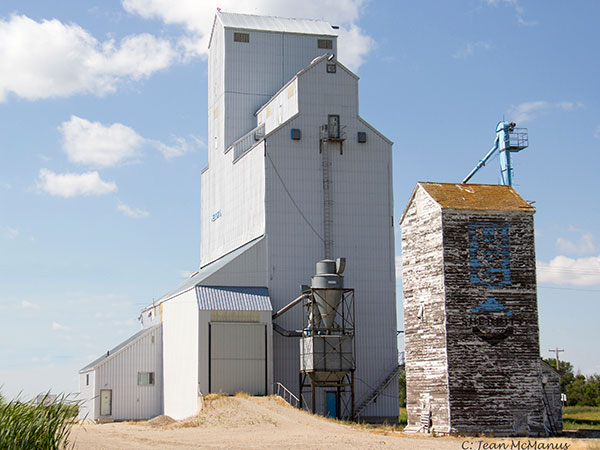 Former United Grain Growers grain elevator at Medora