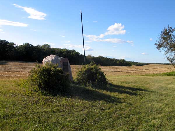 Melvin School commemorative monument