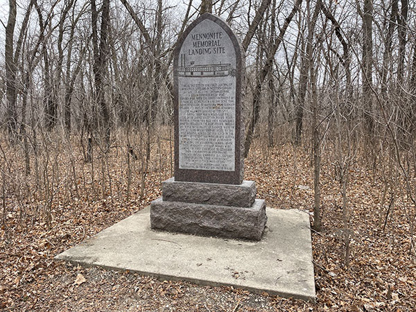 Mennonite Memorial Landing Site commemorative monument