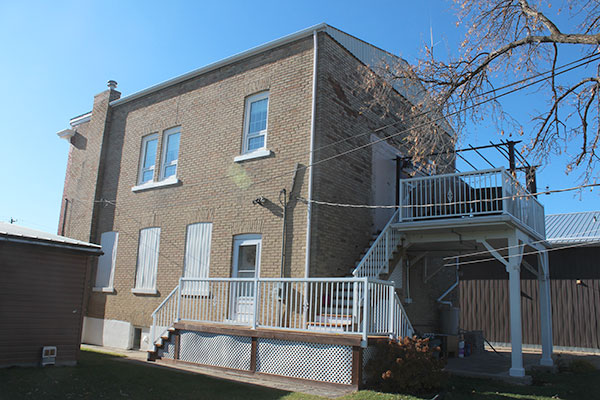 The former Merchants Bank building in MacGregor
