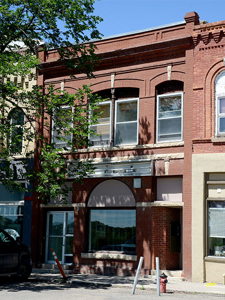 The former Merchants Bank Building at Souris