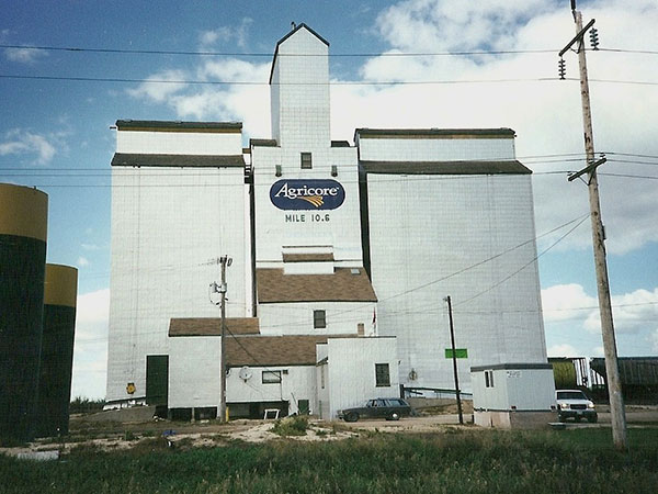 Agricore grain elevator at Mile 10.6