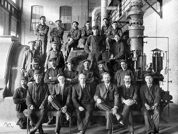 Staff of the Winnipeg Electric Company Mill Substation and Steam Plant