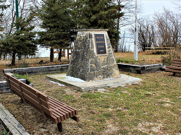Milne Memorial Park commemorative monument