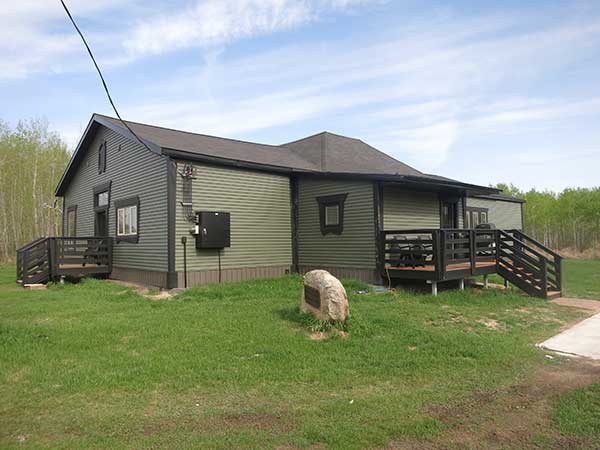 The former Mineral Creek School building