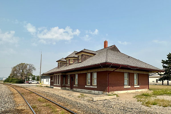 Canadian Pacific Railway station at Minnedosa
