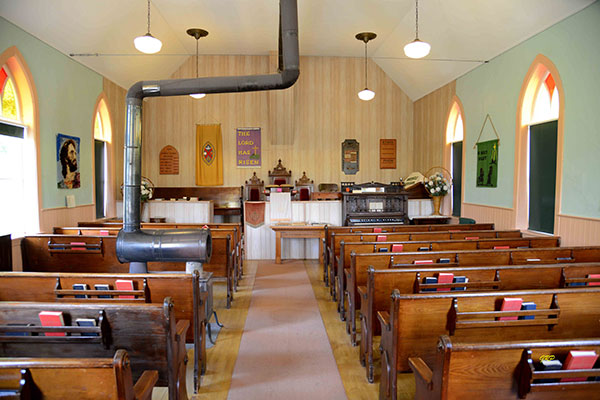 Interior of Hunterville United Church