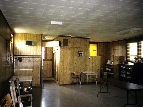 Interior of the former Montgomery School building