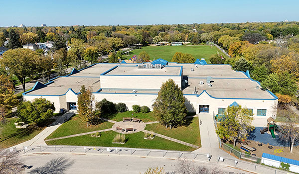 Aerial view of Montrose School