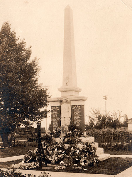 Early view of the Morden War Memorial