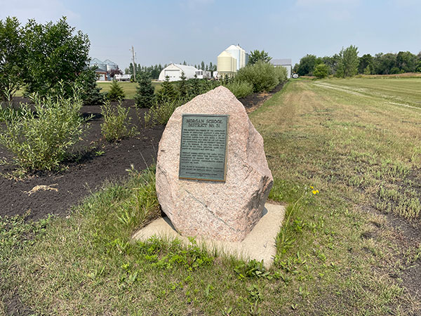 Morgan School commemorative monument