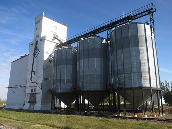 The former Paterson Grain elevator at Morris